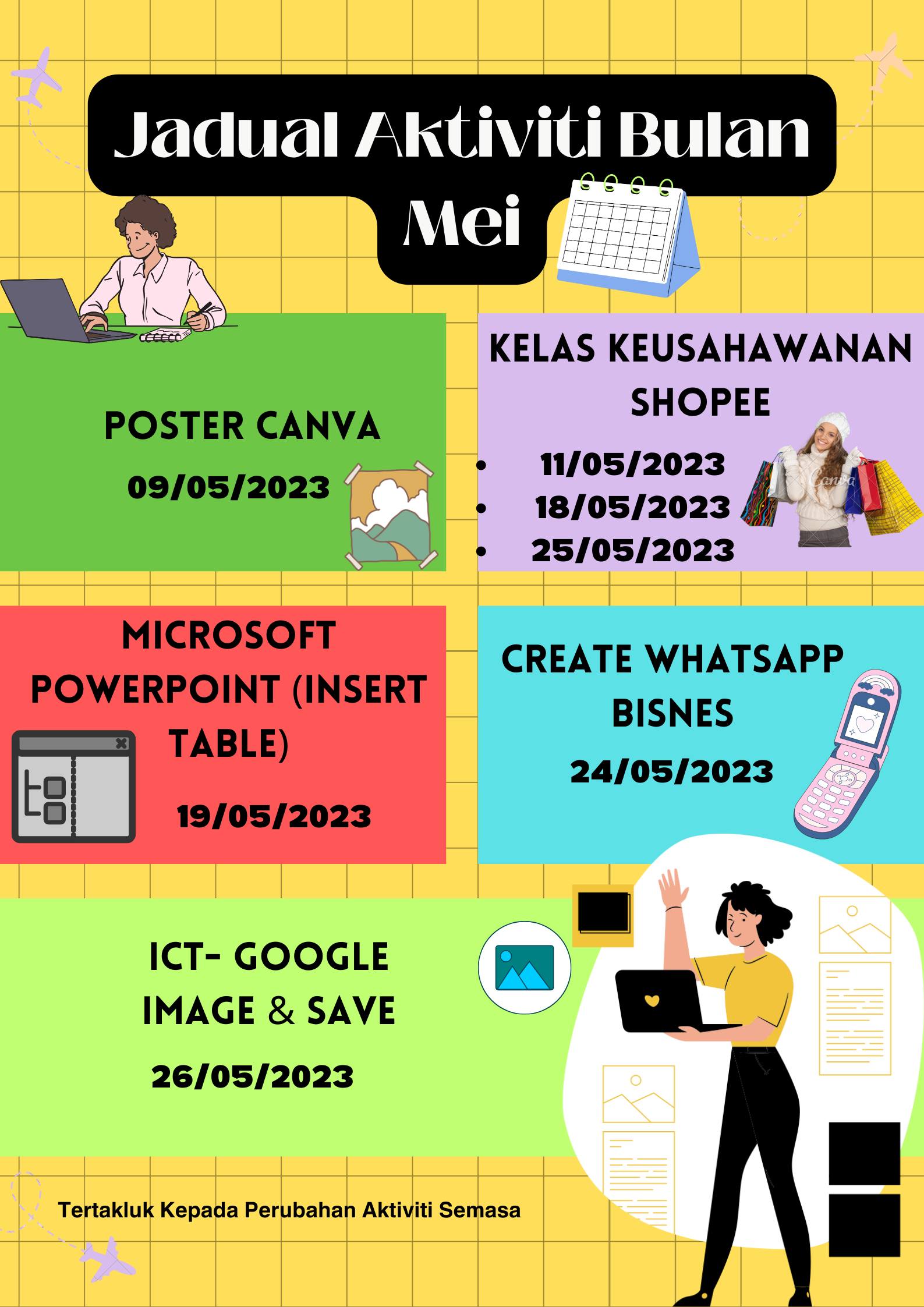 jadual aktiviti